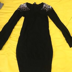 Black dress with sequins